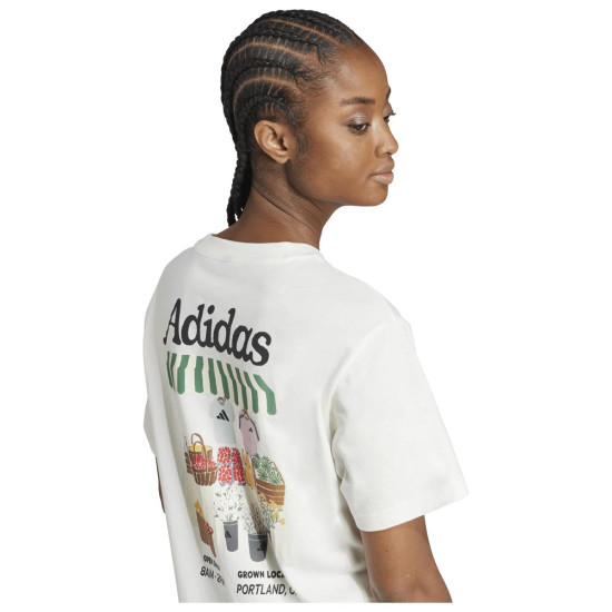 Adidas Γυναικεία κοντομάνικη μπλούζα Farmers Market Tee